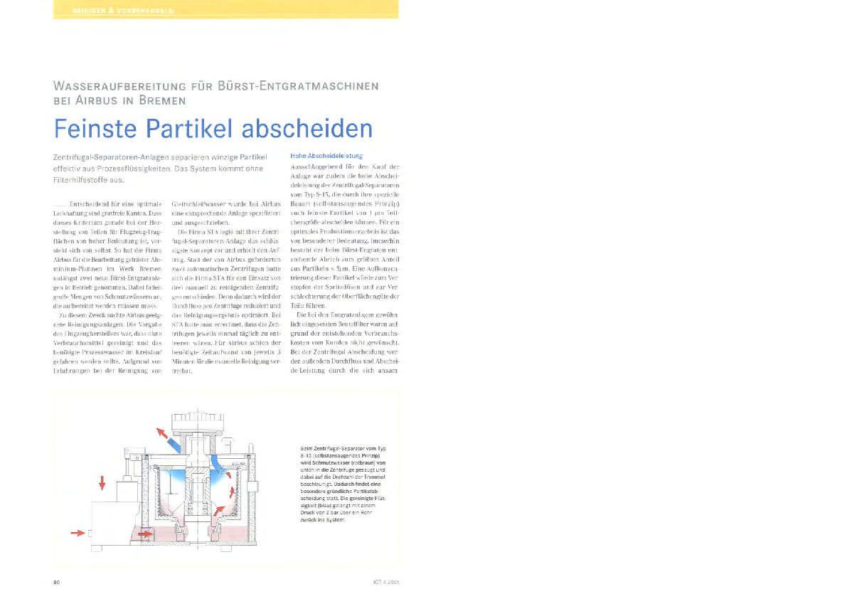 Feinste Partikel abscheiden